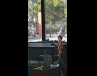 Girl twirls with dress outside