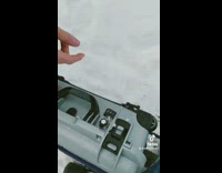 Lady creates snowboard park in backyard 