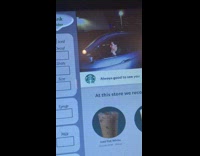 Starbucks worker scares person in drive thru drives off