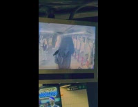 Person dances for subway camera 