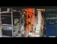 Security camera guy falls off ladder fail