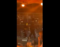 Guy steals bike with chainsaw