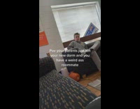 Parents leave college boy with weird roommate