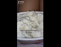 Girl looks for cookie dough in ice cream