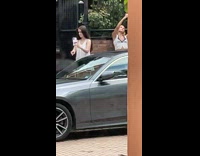 Collab IITW - Two women different photoshoot by the car