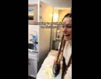 Grandkids prepares Christmas gift prank for grandma 