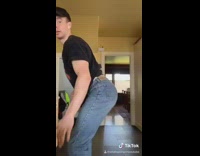 Collab VIBES - Guy dances in doorway dad walks in