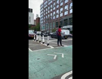 Three wheeled car polaris slingshot on street