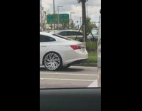 White sedan car grey addicted decal sticker 