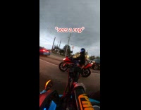 Collab BitchMP - Woman signals to another rider gets embarrassed 