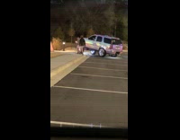 Guy hoodie punch air holographic chrome SUV