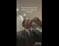 Guy waits for cousin to get in family fight