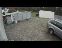 Grey gate slowly close lightning strike tree