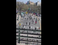 Bikers do a tour in Astoria 