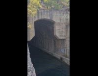 Man Jumps from Ledge and Dives in Water (Blood)