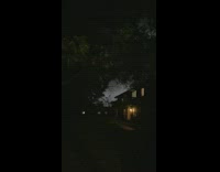 Continuous lightning flicker on the cloudy sky