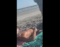 Black bikini girl photographs guy beach pt. 2