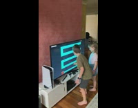 Two kids play maze game jump scare