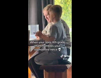 Woman shocked at math homework of niece