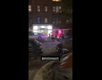 Pedicab Santa roams around with loud music