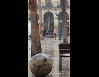 Collab IITW - Man shirtless consecutive backflips in the rain at the park