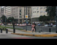 Two Dancers Film Tok Tok next to Street 