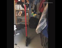 Guy does the broom challenge