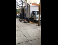 Brown water leak from fire hydrant street