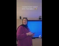 Group of girls have PowerPoint night and bonds