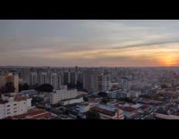 Sunset over a year in time lapse