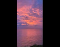 View of the sunset sky at beach