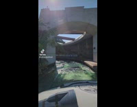 Point of View from Jurassic World Ride 