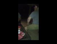 Guy twerks pitch perfect cup song backyard 