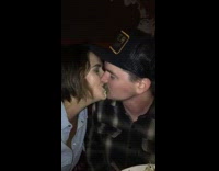 music guy and girl sharing food and making out