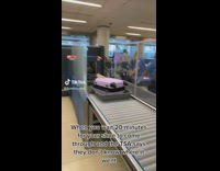 Collab ClipsIG - Man Finds Lost Shoe Under Baggage Scanner