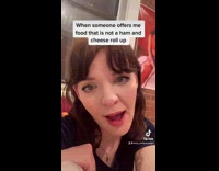 Collab BitchIG2 - Lady will only eat ham cheese roll up