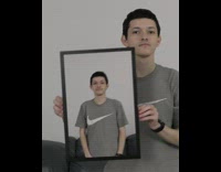 Collab FunBestVids - Guy edits picture in picture nike shirt