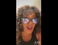 Collab BitchIG2 - Girl black shirt glasses mouth open