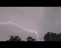 Collab DailyDoseOfInternet - Lightning bolt slow motion grey clouds thunder