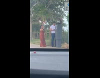 Girl ignores friend for photo