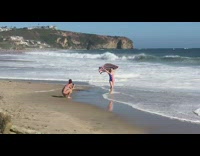 Woman american flag bikini stripes video shoot Part 2