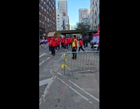 Medical team does YMCA at NYC marathon