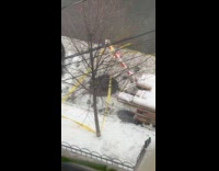 Explosions fire and smoke from street manhole