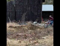 Guy jumps dirt bike crashes into car 