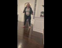 Pregnant woman pranks dad water breaks