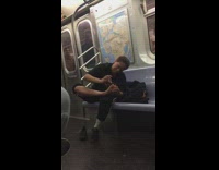 Man Cuts Toenails On Subway