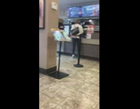 Karen argues with dunkin donuts employee 