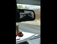 Black car missing front no headlights mirror