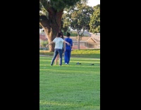 Collab IITW - Three women take turns tiktok at park