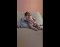 Baby pajamas pillow falls on face